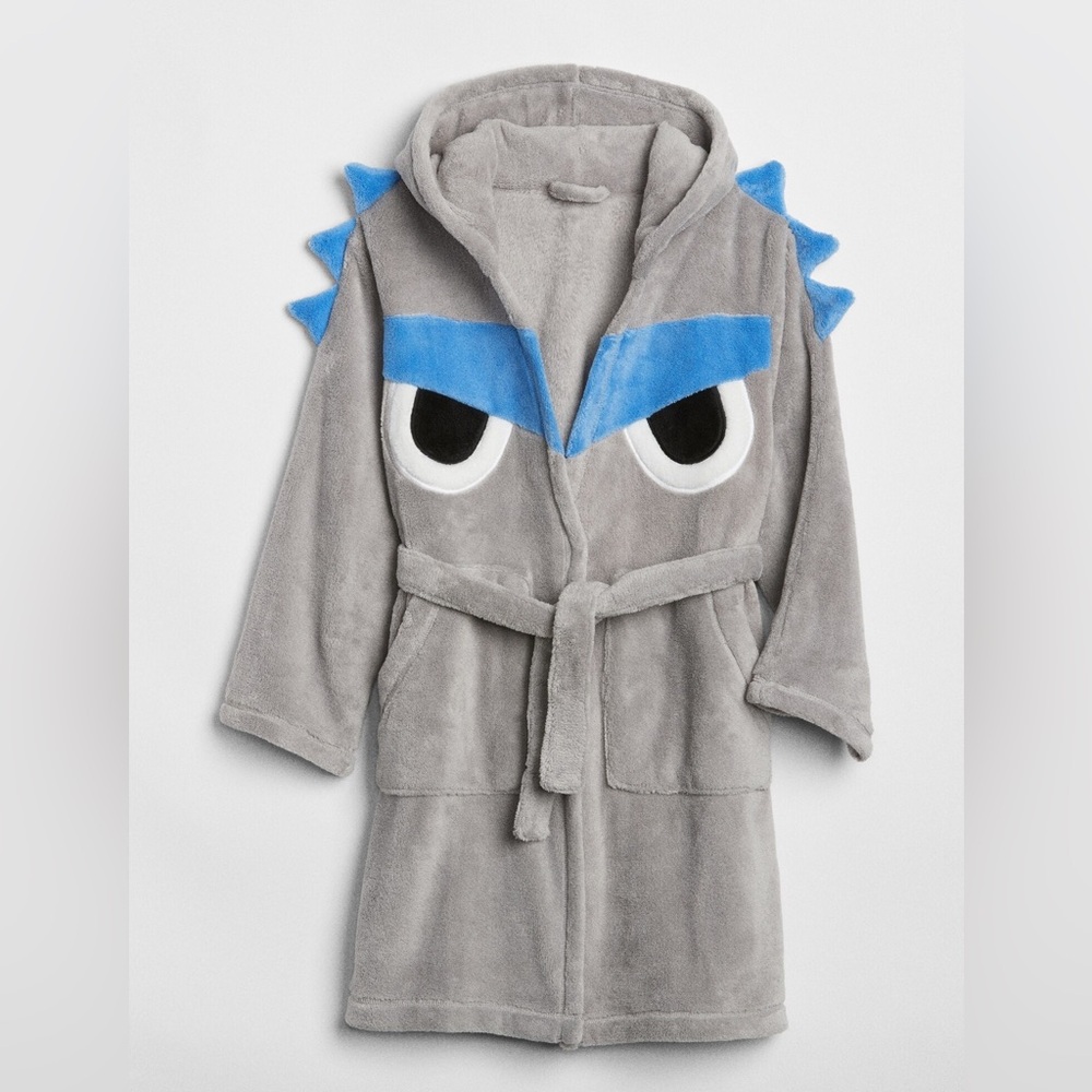 Gap boys Gray and Blue Kids Robe sz 6 years experience condition